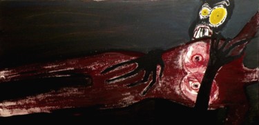 Peinture intitulée "Le viol" par Alexandra Basset, Œuvre d'art originale, Acrylique