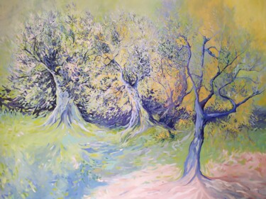 Painting titled "La dinamica della s…" by Alexandra Berjonval, Original Artwork, Oil