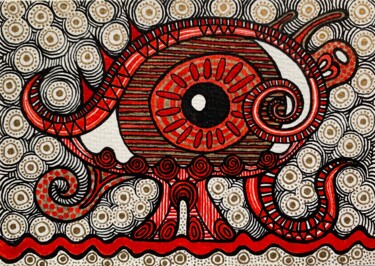 Dibujo titulada "The Eye (Opus 20 Nr…" por Alexandra Busch, Obra de arte original, Tinta