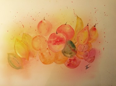绘画 标题为“Soleil d hiver” 由Alexandra Cecconi, 原创艺术品, 水彩