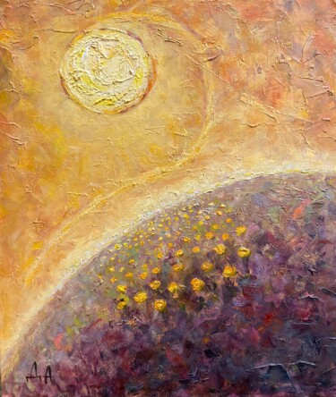 Painting titled "Under the sun" by Alexandra Da, Original Artwork, Oil