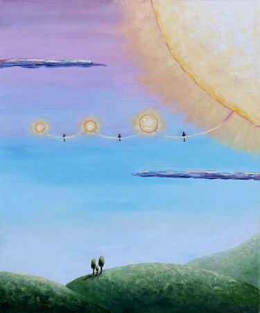 Pintura titulada "Other Sun, a fantas…" por Alexandra Da, Obra de arte original, Oleo