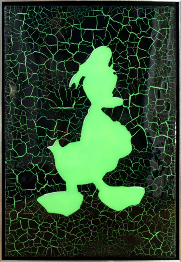 Painting titled "Donald Duck" by Alexandra Galavtine, Original Artwork, Acrylic