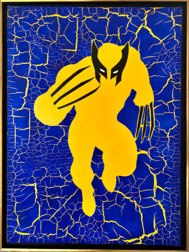 Painting titled "Wolverine" by Alexandra Galavtine, Original Artwork, Acrylic