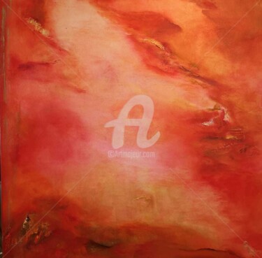 Painting titled "Emerveillement" by Alexandra Goris, Original Artwork, Oil