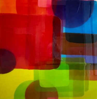 Pintura titulada "Colour of life" por Alexandra Huelbach, Obra de arte original, Laca Montado en Panel de madera