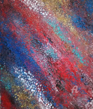 Painting titled "Minéral" by Alexandra Isler, Original Artwork, Acrylic