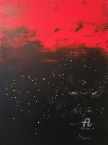 Peinture intitulée "Gorilla Vendetta" par Alexandra Isler, Œuvre d'art originale, Acrylique