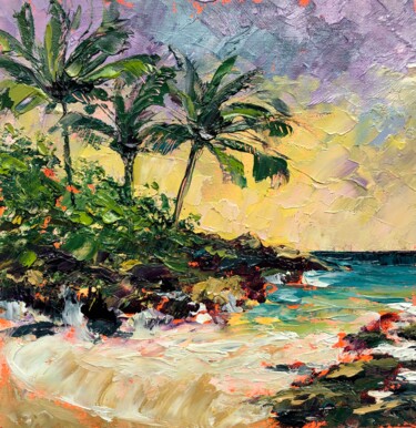 Картина под названием "Hawaii." - Alexandra Jagoda, Подлинное произведение искусства, Масло