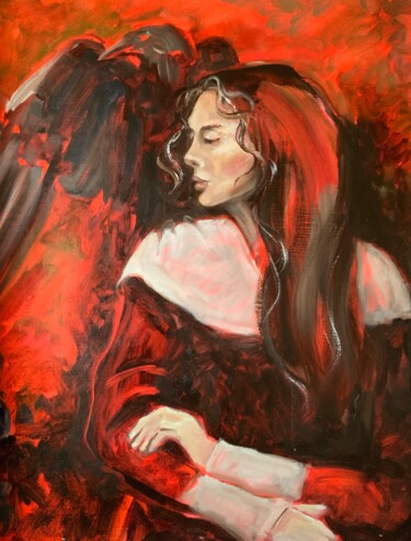 Картина под названием "Dedicated to the Se…" - Alexandra Jagoda, Подлинное произведение искусства, Масло Установлен на Дерев…