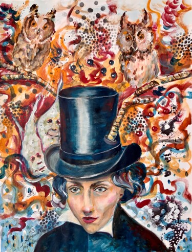 Картина под названием "Enchantment Beyond…" - Alexandra Jagoda, Подлинное произведение искусства, Акрил