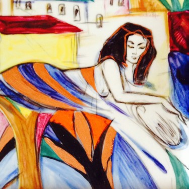 Pintura intitulada ""Египтомания" эскиз…" por Alexandra Karasova, Obras de arte originais