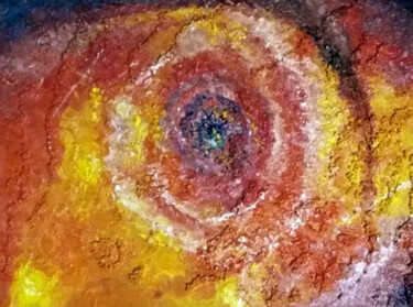 Painting titled ""Cosmic Eye"" by Alexandra Korchagina, Original Artwork, Acrylic