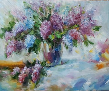 Pintura titulada "Lilac lilac" por Alexandra Laskina, Obra de arte original, Oleo