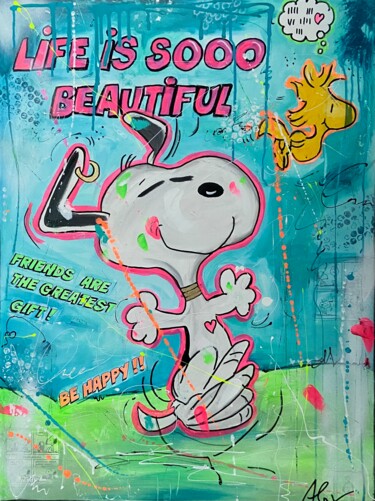Schilderij getiteld "Life is sooo beauti…" door Alexandra Machmar, Origineel Kunstwerk, Acryl