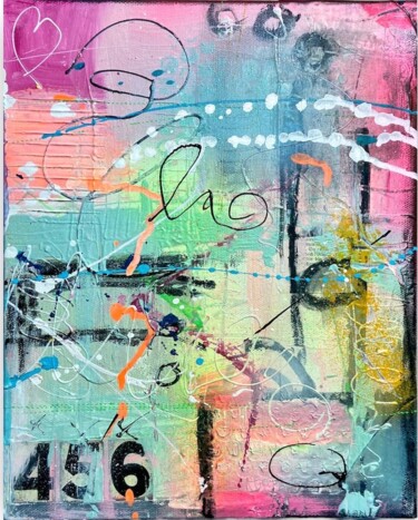 Картина под названием "Hope two" - Alexandra Machmar, Подлинное произведение искусства, Акрил Установлен на Деревянная рама…