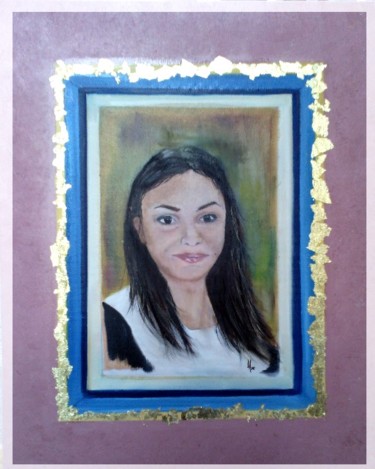 Painting titled "camille" by Alexandra Morin, Original Artwork, Oil