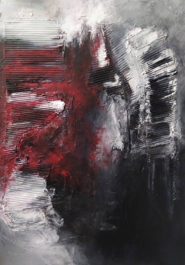 Painting titled "Devil" by Alexandra Petropoulou, Original Artwork, Acrylic