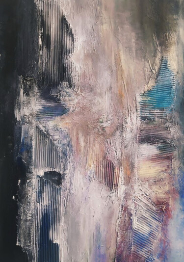 Pintura titulada "In between" por Alexandra Petropoulou, Obra de arte original, Acrílico Montado en Bastidor de camilla de m…
