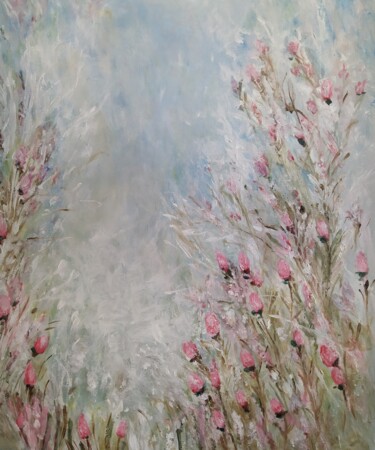 Painting titled "Spring I" by Alexandra Petropoulou, Original Artwork, Acrylic