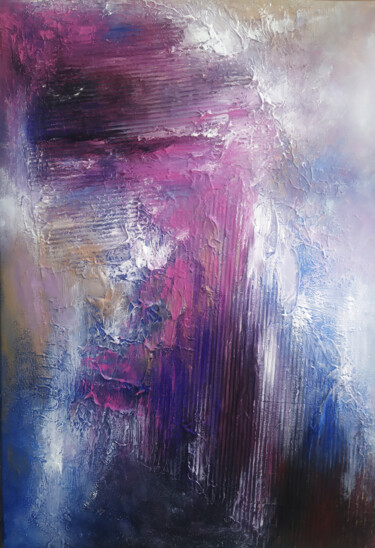 Painting titled "Purity" by Alexandra Petropoulou, Original Artwork, Acrylic Mounted on Wood Stretcher frame