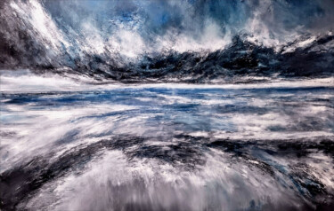 Картина под названием "NEW RAIN IN EMPTY M…" - Alexandra Petropoulou, Подлинное произведение искусства, Акрил
