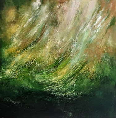 Painting titled "As free as the wind" by Alexandra Petropoulou, Original Artwork, Acrylic Mounted on Wood Stretcher frame