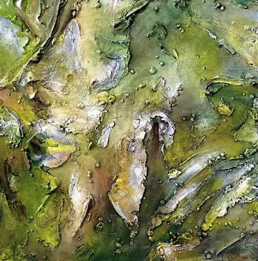 Картина под названием "LEAVES" - Alexandra Petropoulou, Подлинное произведение искусства, Акрил Установлен на Деревянная рам…