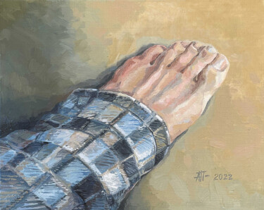 Painting titled "Footprint in my life" by Alexandra Prekrasnova, Original Artwork, Oil