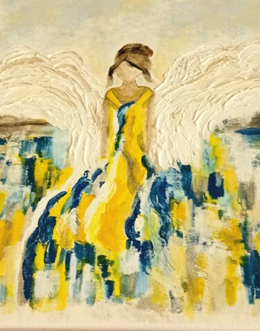 Pittura intitolato "Ukrainian Abstract…" da Alexandra Roberts, Opera d'arte originale, Acrilico