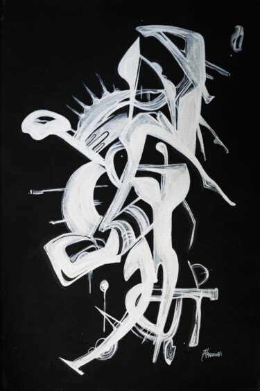 Peinture intitulée "Crier" par Alexandra Stoleru, Œuvre d'art originale, Acrylique