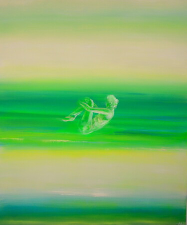 By myself Painting titled "By myself" by Alexandra Van Lierde, Original Art, Oil