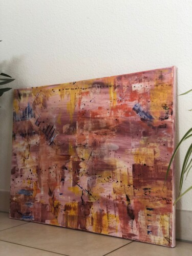 Painting titled "THOUGHTS" by Alexandra Wurster (SMINENERGY), Original Artwork, Acrylic Mounted on Wood Stretcher frame