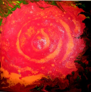 Картина под названием "the Last Rose from…" - Alexandra Rua, Подлинное произведение искусства, Акрил