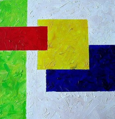 Painting titled "Primary's" by Alexandra Sharrock, Original Artwork, Oil