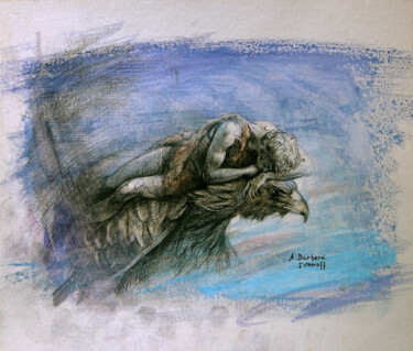 Disegno intitolato "Feeling" da Alexandre Barberà-Ivanoff, Opera d'arte originale, Inchiostro