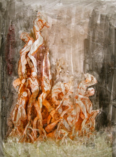 제목이 "Néguentropie. Etude…"인 그림 Alexandre Barberà-Ivanoff로, 원작, 잉크