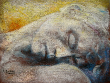 Drawing titled "Etude pour les atla…" by Alexandre Barberà-Ivanoff, Original Artwork, Pastel