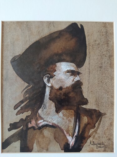 Картина под названием "Cap Hornier" - Alexandre Barberà-Ivanoff, Подлинное произведение искусства, Чернила