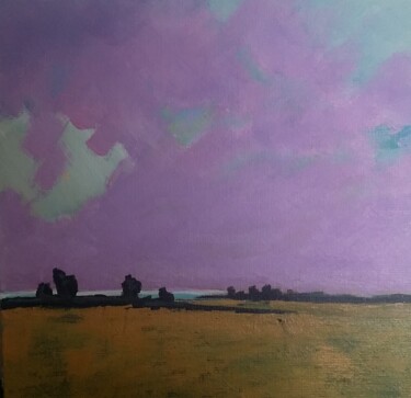 Painting titled "Campagne 6" by Alexandre Braud, Original Artwork, Acrylic