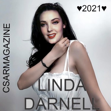 数字艺术 标题为“Linda Darnell♥Monet…” 由Alexandre Csar, 原创艺术品, 数字油画