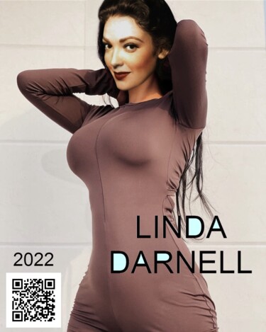Artes digitais intitulada "LINDA DARNELL 2022" por Alexandre Csar, Obras de arte originais, Pintura digital