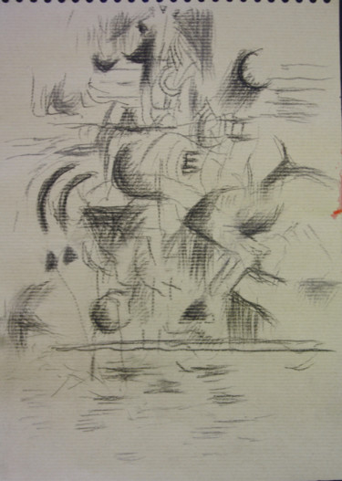 Desenho intitulada "03-alexandre-domjan…" por Alexandre Domjan, Obras de arte originais, Carvão