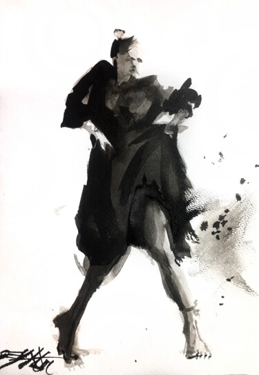 Painting titled "N°730-10 Ana Lee Ev…" by Alexandre Dumitrescu, Original Artwork, Ink