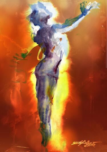 Digital Arts titled "N°617B Ballet" by Alexandre Dumitrescu, Original Artwork, 2D Digital Work