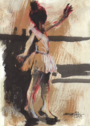 Pintura titulada "N°973 Ballet" por Alexandre Dumitrescu, Obra de arte original, Tinta