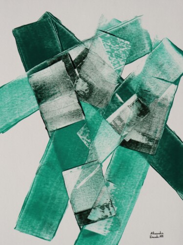 Peinture intitulée "Peinture vert de co…" par Alexandre Emonds-Alt, Œuvre d'art originale, Acrylique