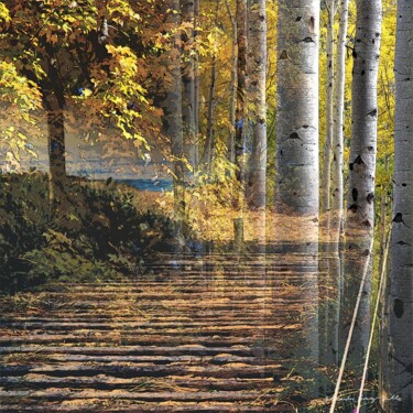 Arts numériques intitulée "Caminhos Naturais 3" par Alexandre Ferraz Bello, Œuvre d'art originale, Peinture numérique