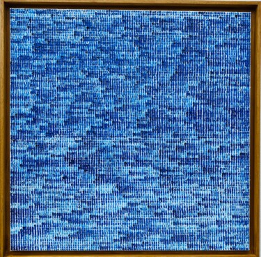 Pintura titulada "Bleu Phtalo aka Pool" por Alexandre Geoffroy, Obra de arte original, Oleo Montado en Bastidor de camilla d…