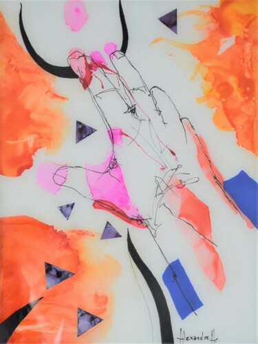 Peinture intitulée "Caresse de peau #ar…" par Alexandre H., Œuvre d'art originale, Acrylique